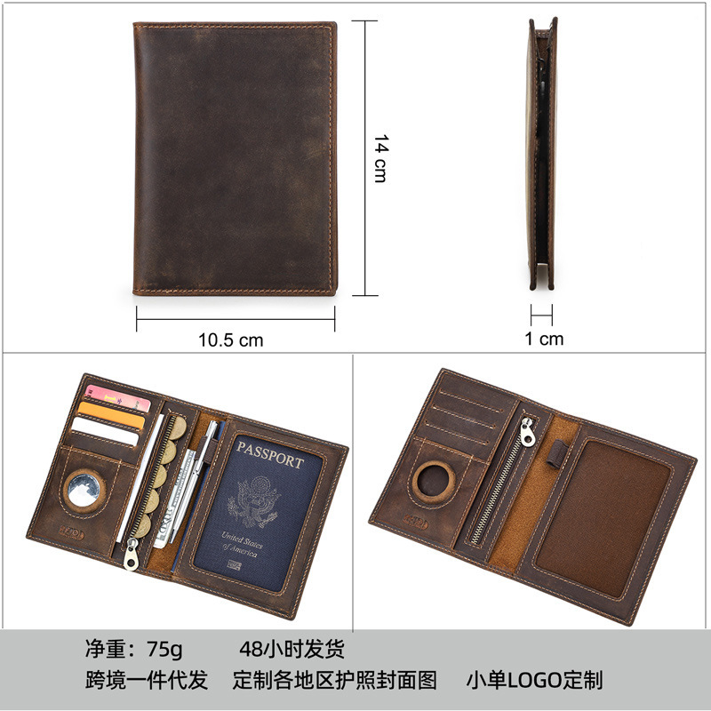 Custom Logo Genuine Leather Sl - Travel Wallet Slim recension och pris