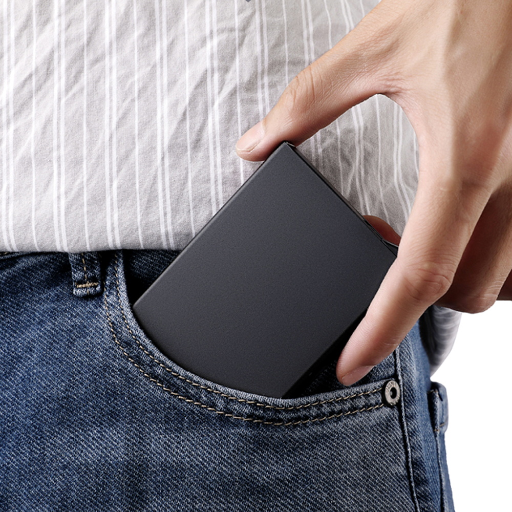Aluminium Anti Rfid Card Holde - Travel Wallet Slim recension och pris