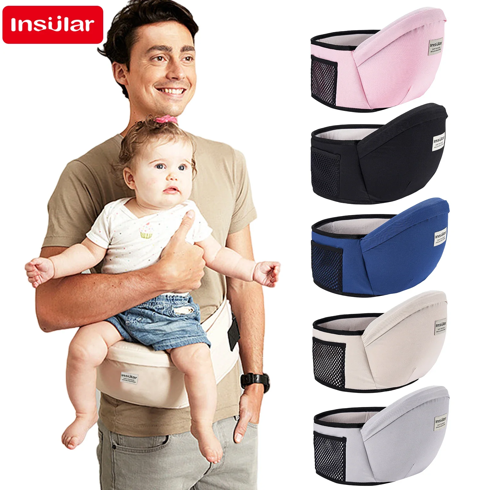 Thickened Baby Hip Seat Carrie - Travel Accessories For 2 Year Old recension och pris
