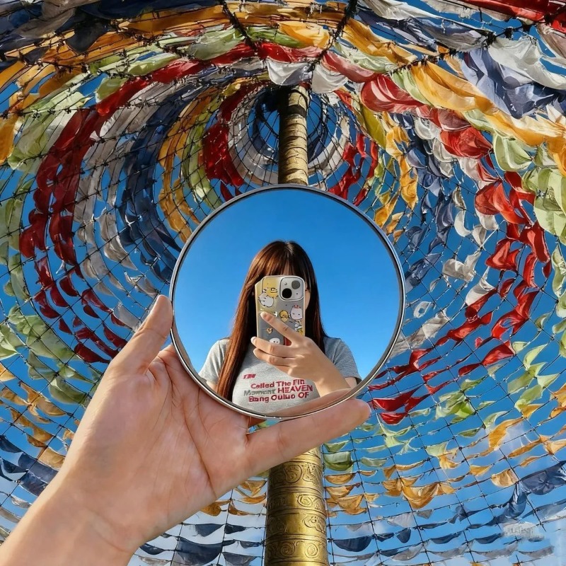Portable Round Convex Mirror H - Travel Accessories Store recension och pris
