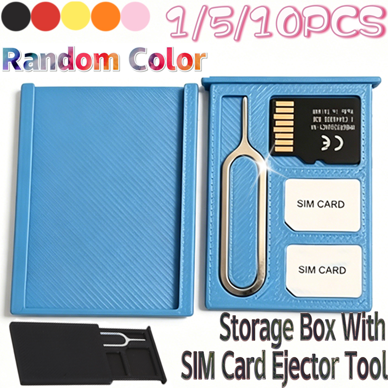 Portable PLA Memory Card Stora - Sim Card Holder Case recension och pris