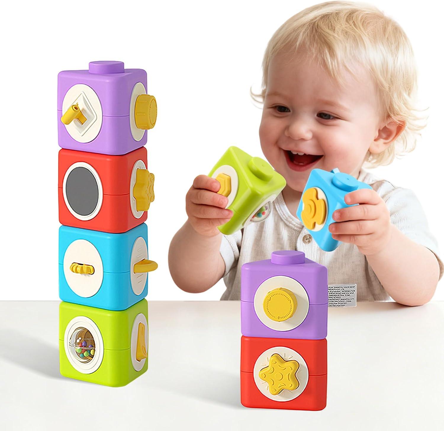 Montessori Activity Cube Busy  - Travel Accessories For Toddlers recension och pris